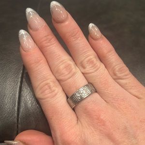 Vintage Brighton 925 Sterling Silver Ring Etched Design